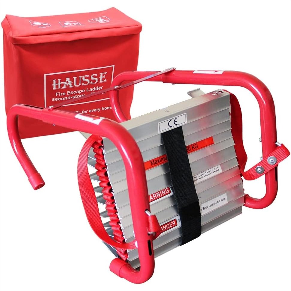 Fire Escape Ladder - Retractable 2 Story Fire Escape Ladder,