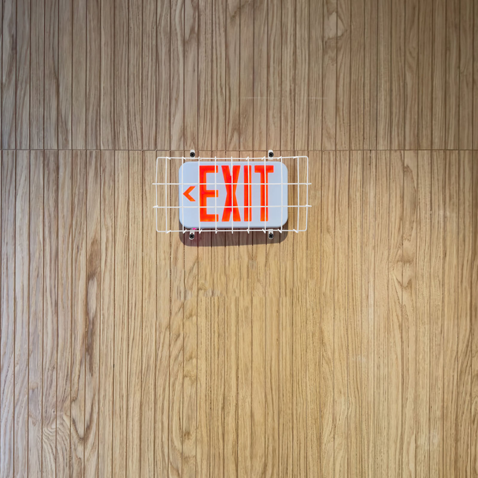 Emergency Exit Sign - Stainless Steel Exit Sign Protective Guard