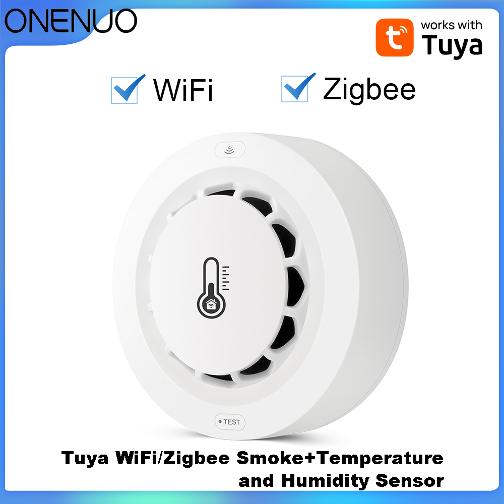 Tuya WiFi or Zigbee Smoke Dete - Smoke Detector Interconnected reseña y precio