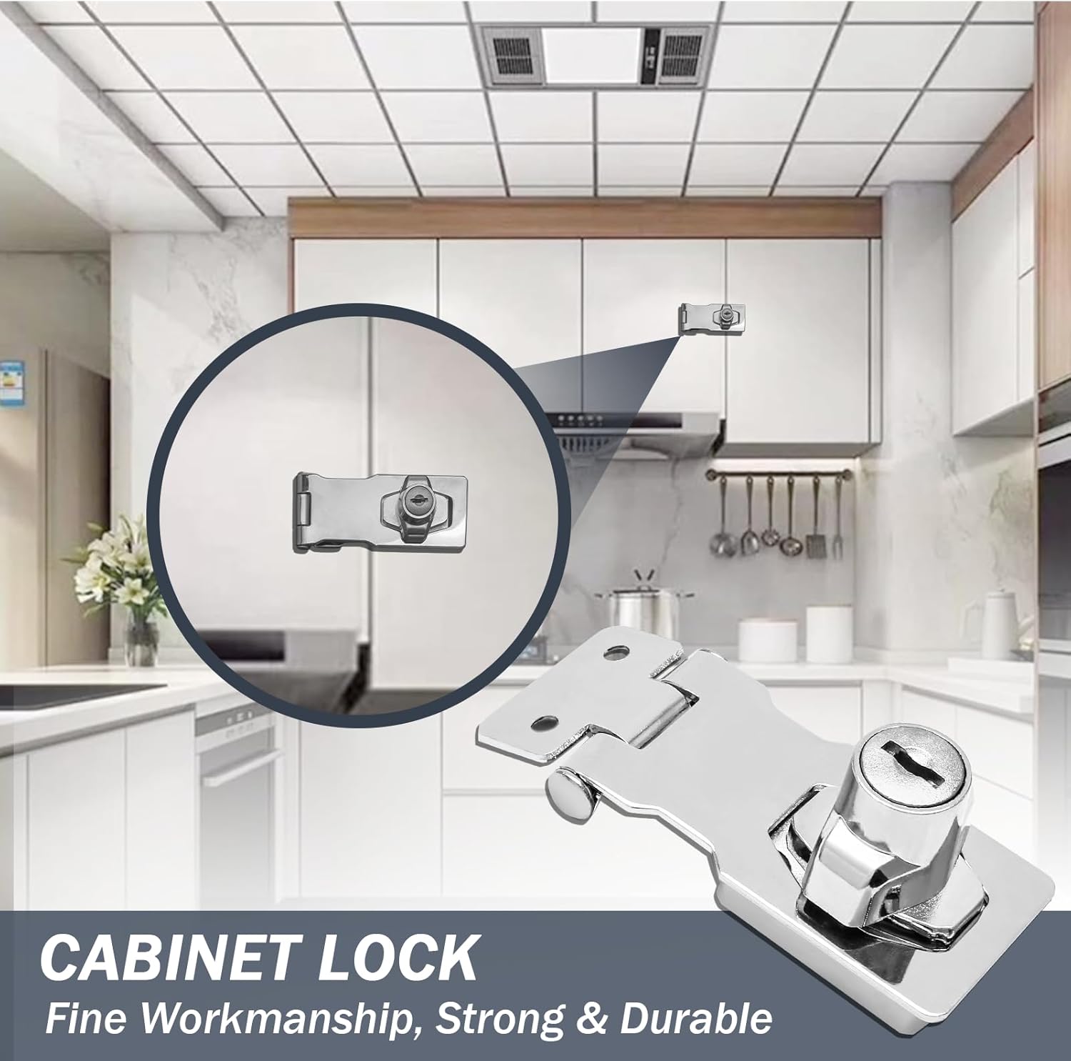 Knob Style Furniture Safety Lo - Medicine Cabinet Lock reseña y precio