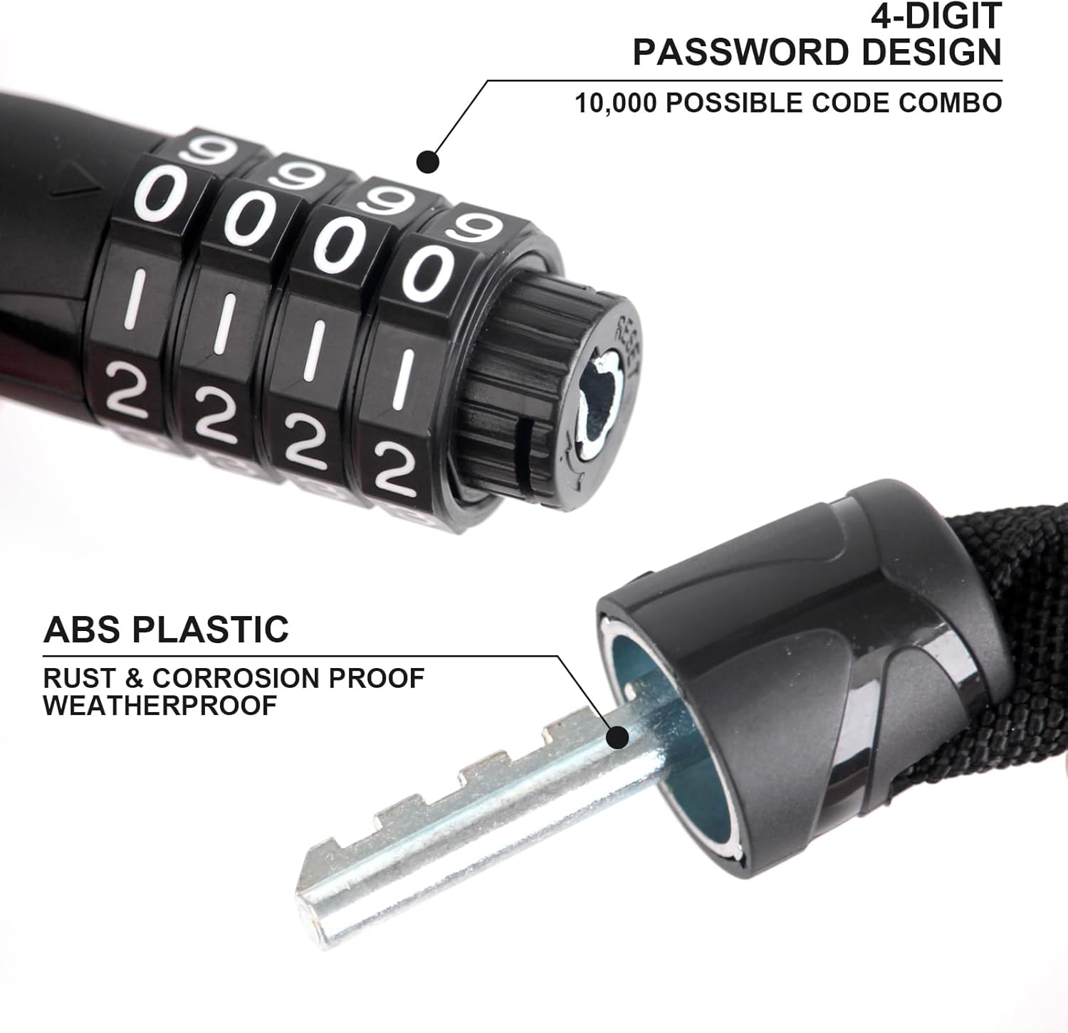 4-Digit Combination Bike Chain - Security Chain Door reseña y precio