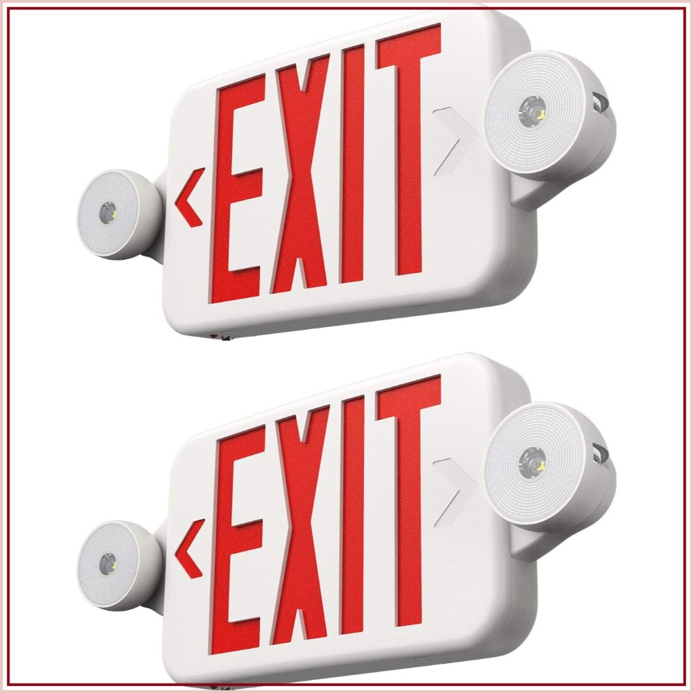 2 Pack Exit Sign with Emergenc - Emergency Exit Sign reseña y precio