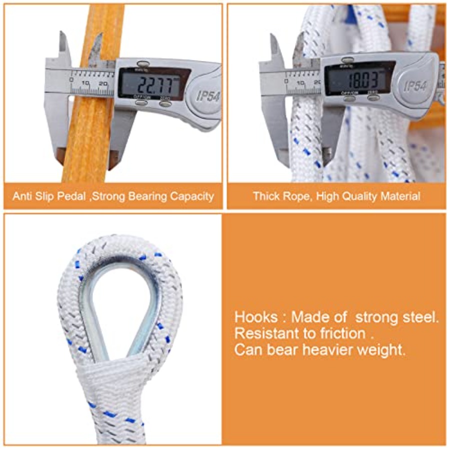 Rope Ladder, 49 Feet Emergency - Fire Escape Ladder reseña y precio