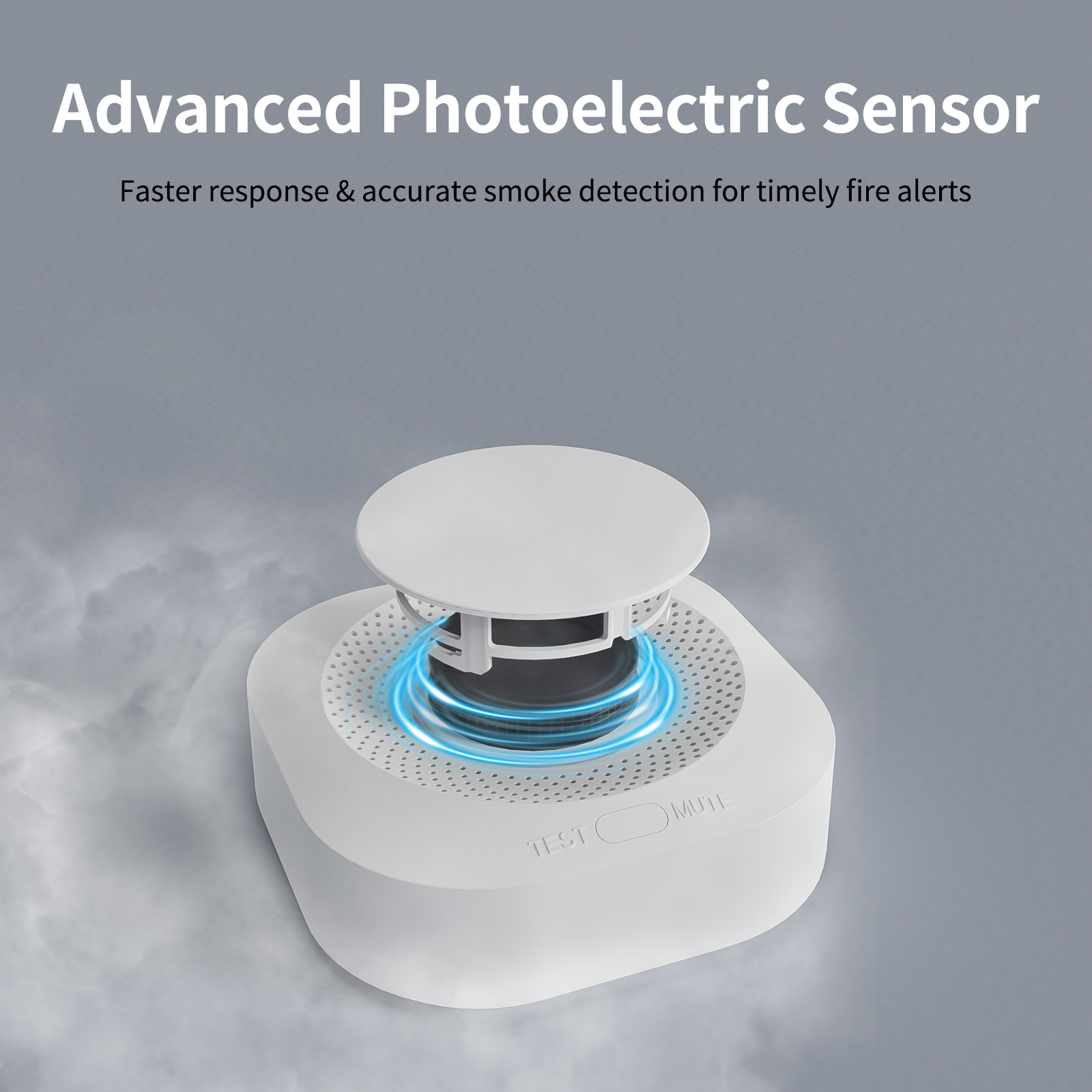 Tuya WiFi Smoke Detector 90dB  - Smoke Detector Interconnected reseña y precio