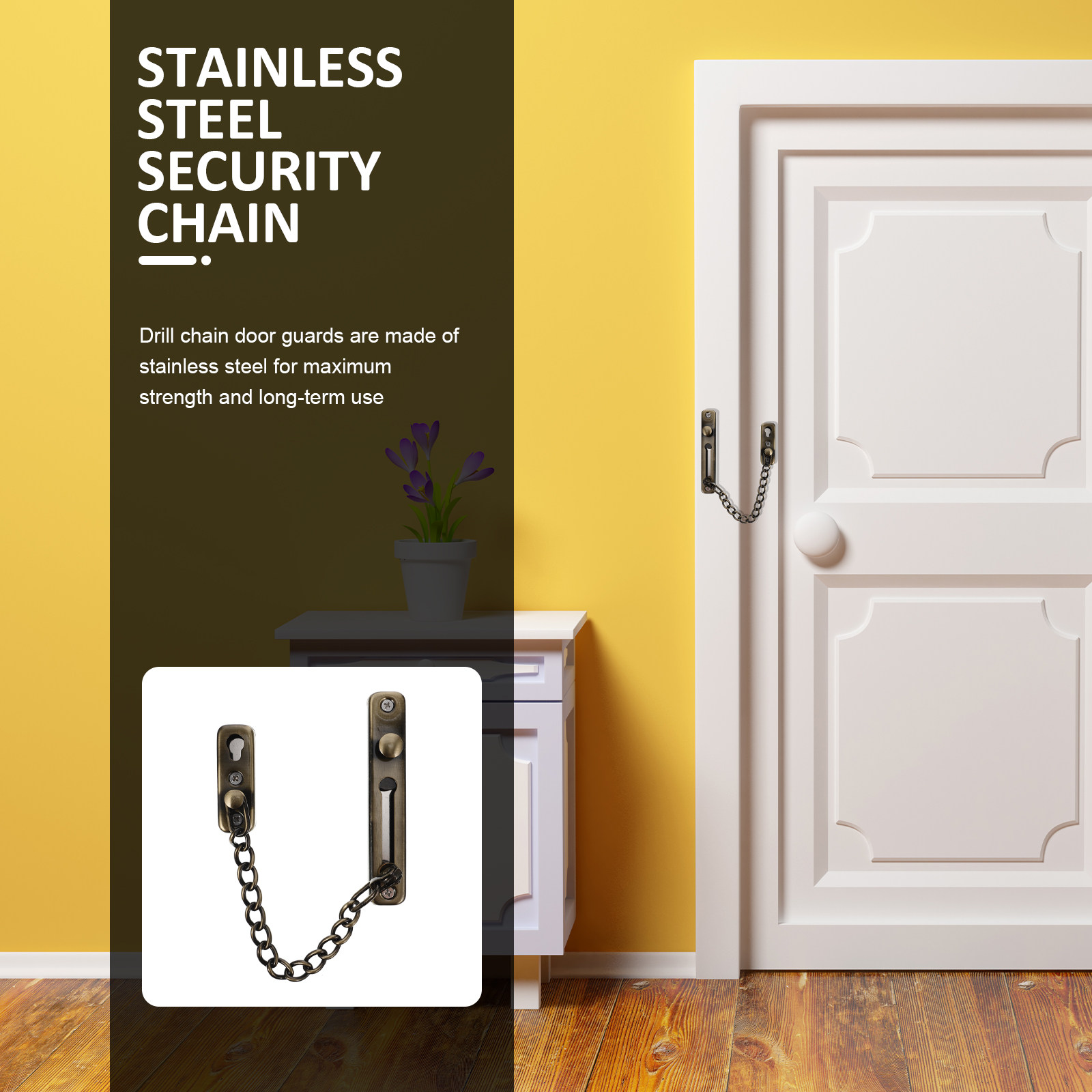 Punch-Free Childproof Door Cha - Security Chain Door reseña y precio