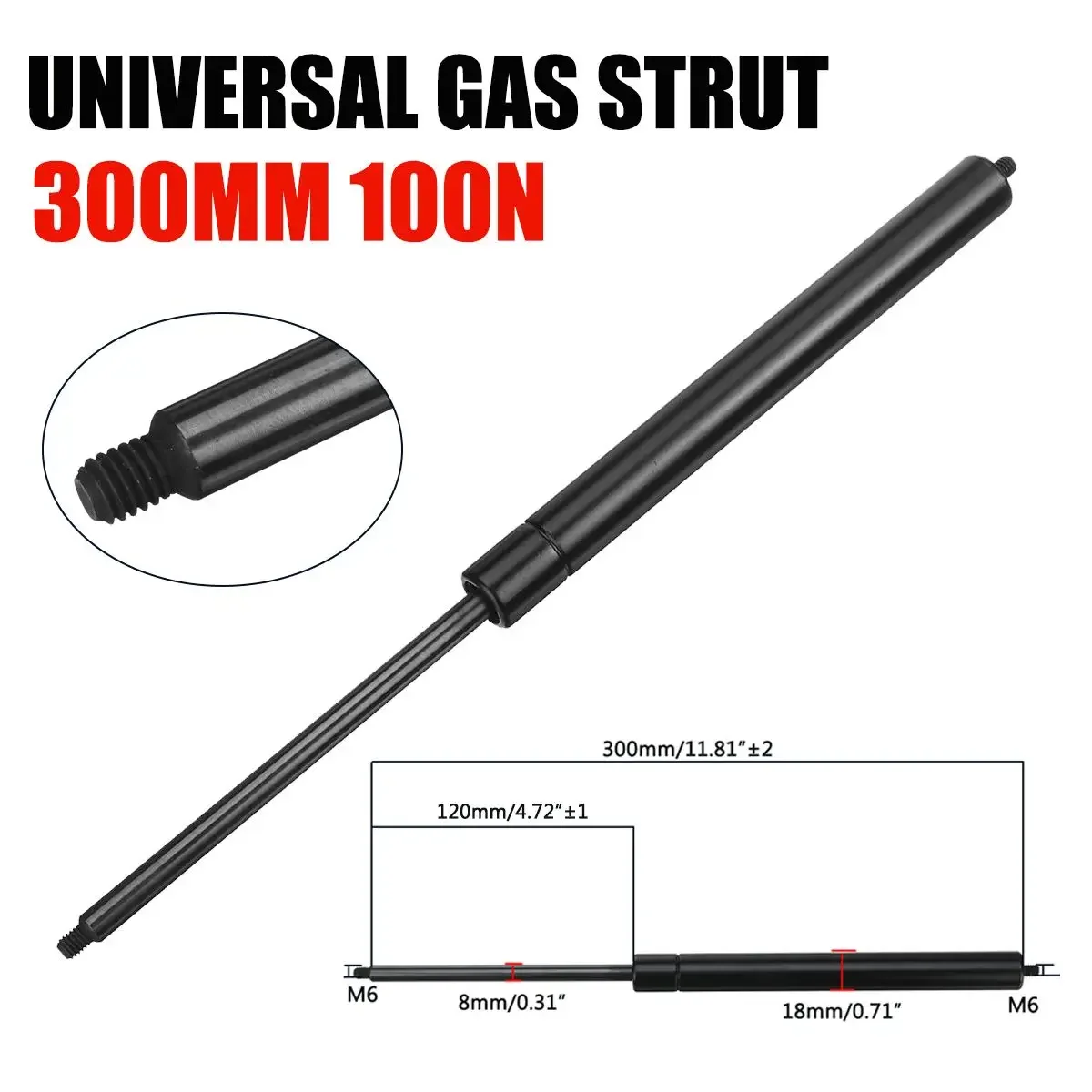 2pcs 200-500mm 100N 8mm Car Ga - Window Lock Bar reseña y precio
