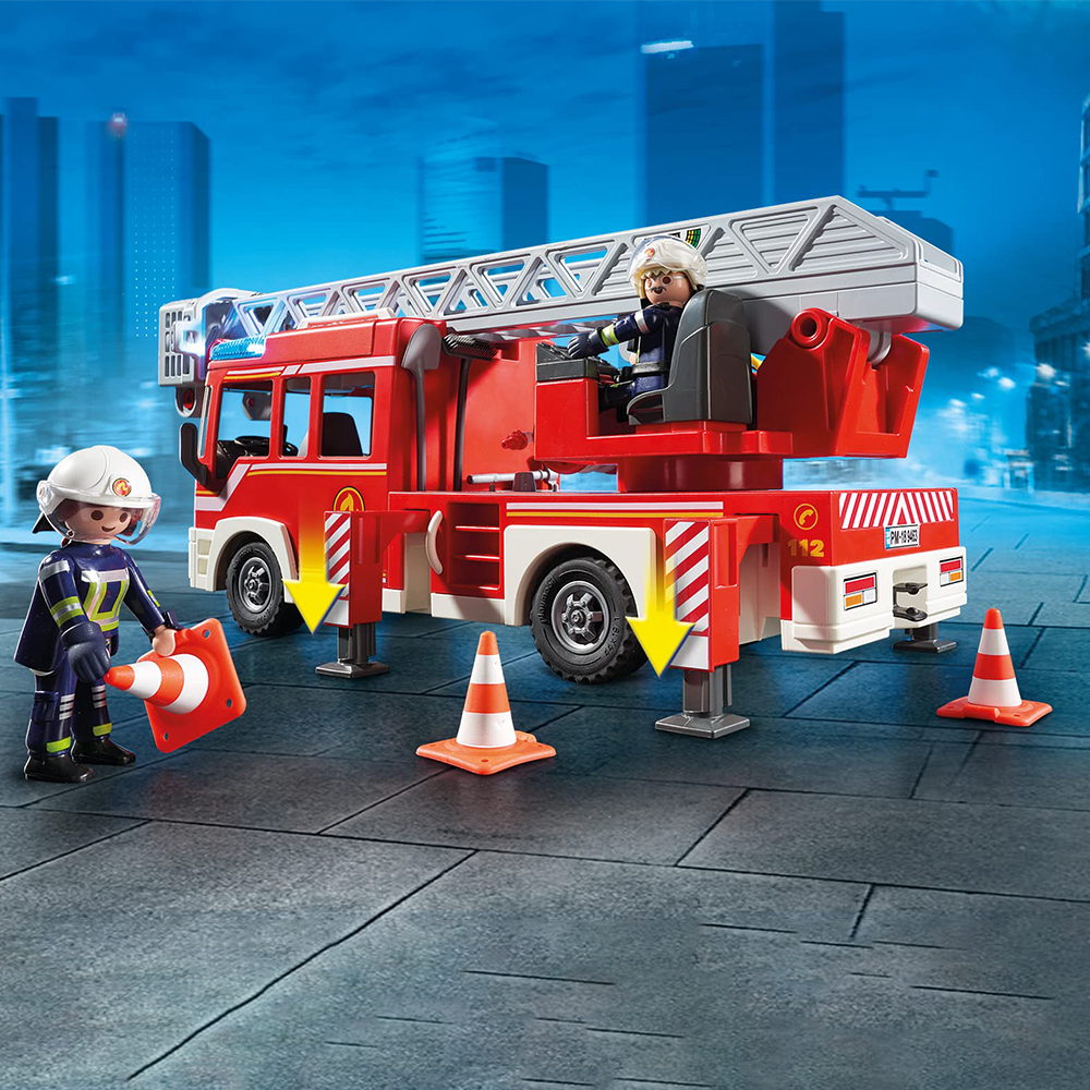 Fire Station With Aerial Ladde - Fire Escape Ladder reseña y precio