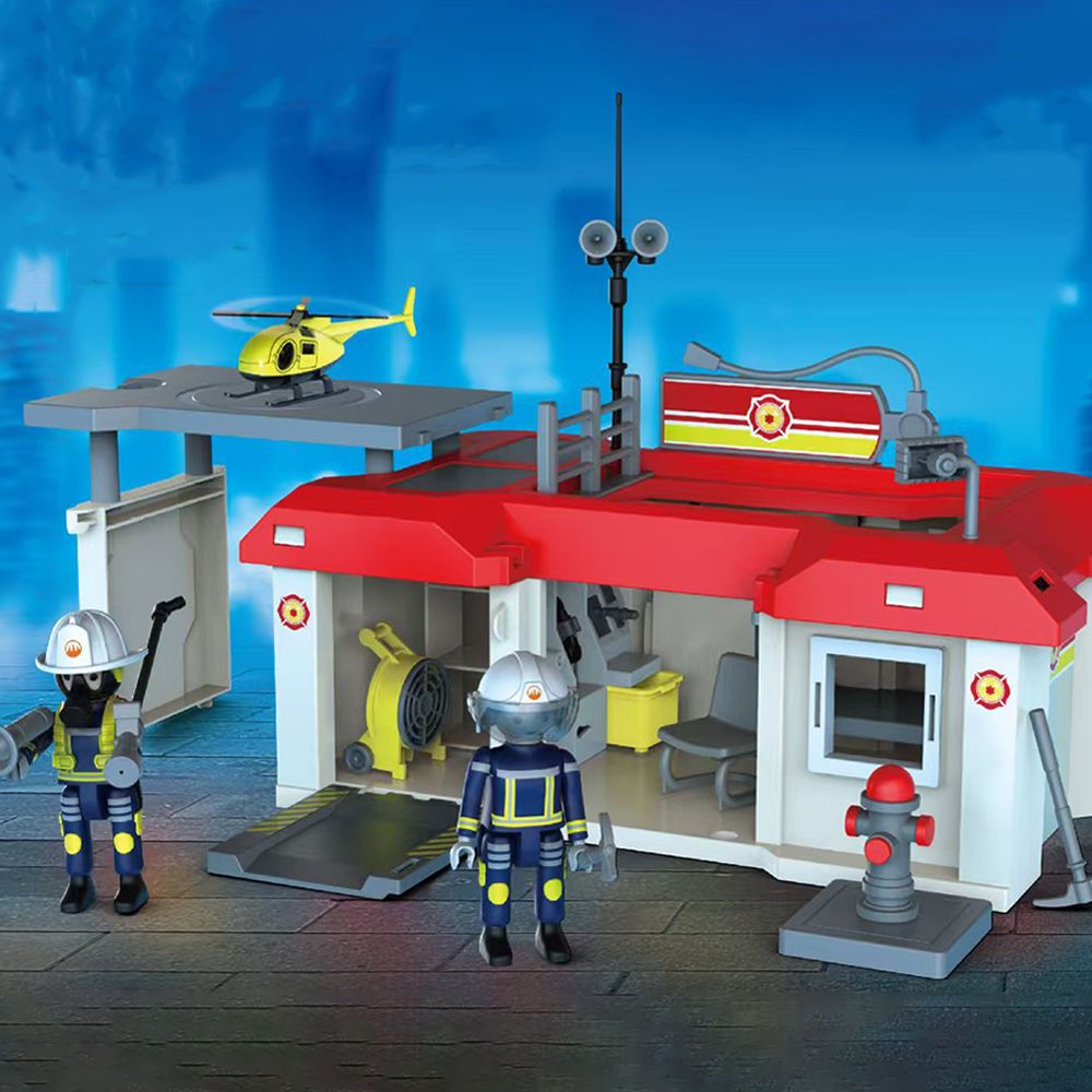 Fire Station With Aerial Ladde - Fire Escape Ladder reseña y precio