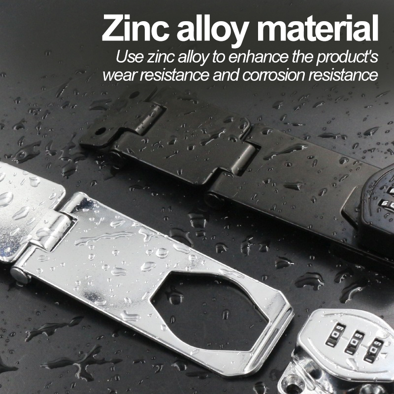 Black/Silver Zinc Alloy 3-digi - Medicine Cabinet Lock reseña y precio
