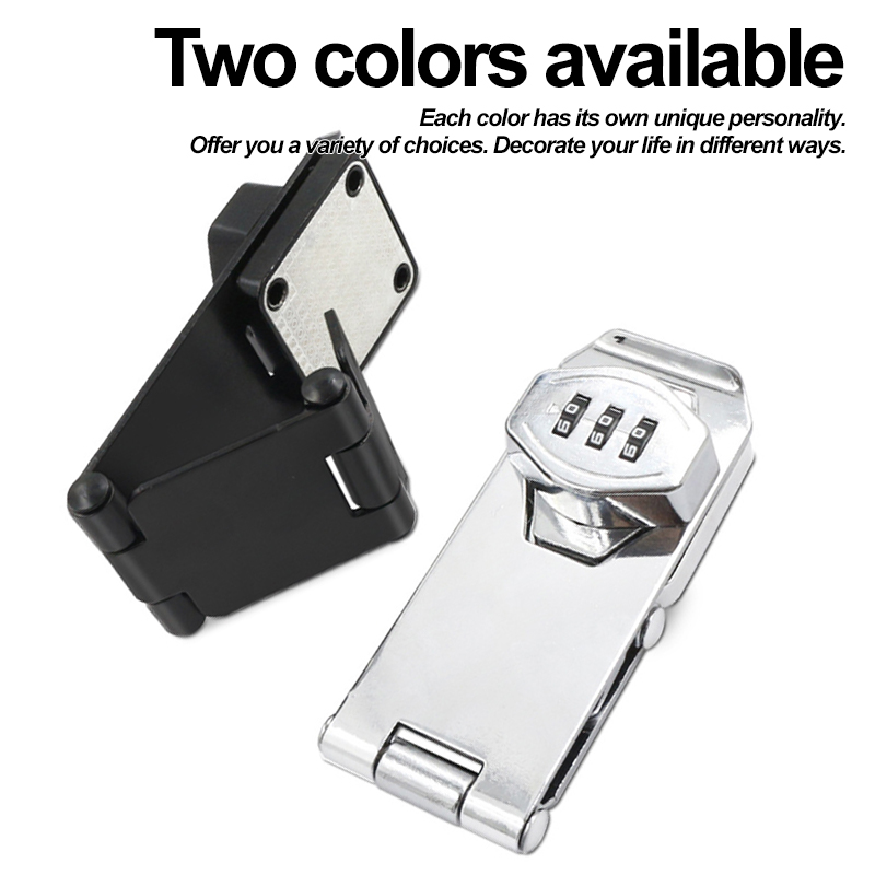 Black/Silver Zinc Alloy 3-digi - Medicine Cabinet Lock reseña y precio