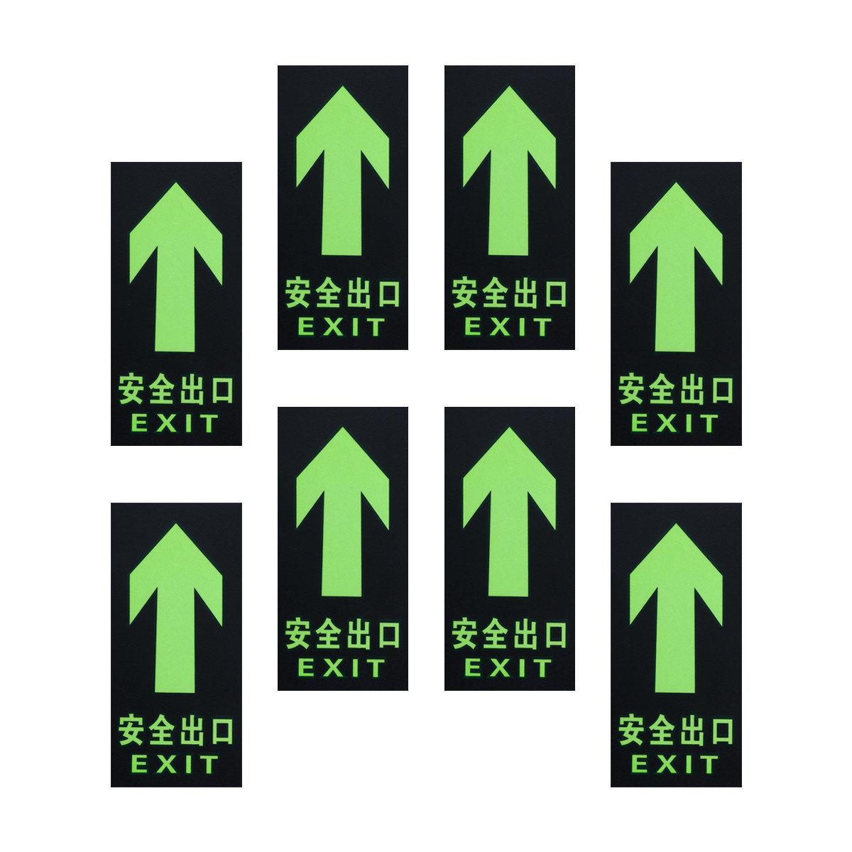 8Pcs Safety Exit Sign Luminous - Emergency Exit Sign reseña y precio