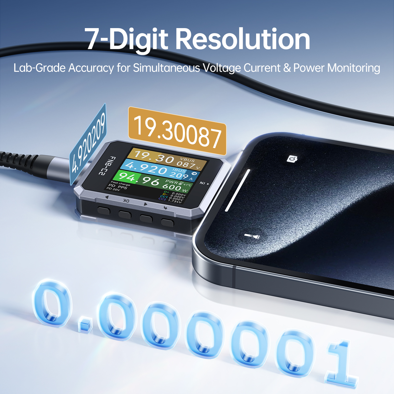 FNB-C2 USB Tester Type-C PD QC - Co Detector Plug reseña y precio