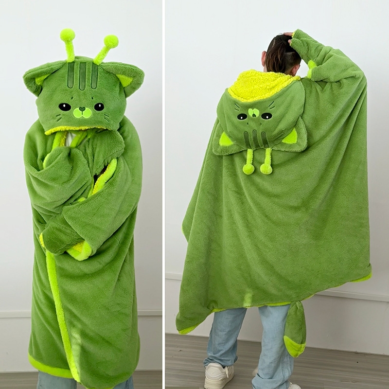 Cartoon Cute Alien Cat Hooded  - Fire Blanket Kitchen reseña y precio