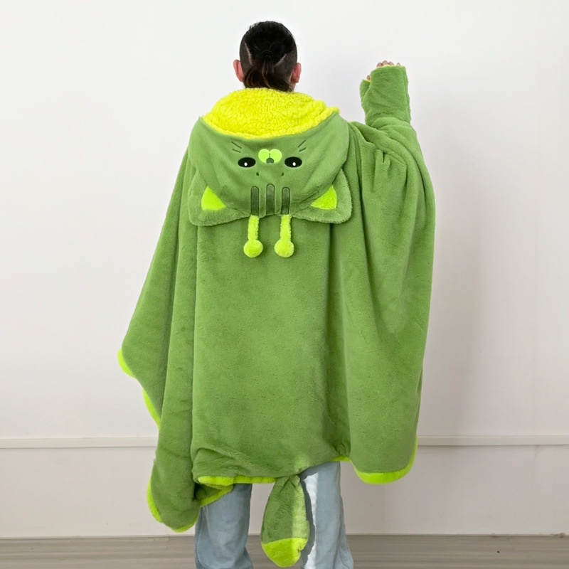 Cartoon Cute Alien Cat Hooded  - Fire Blanket Kitchen reseña y precio