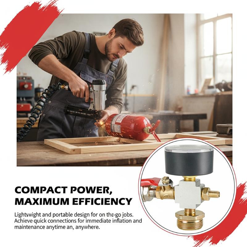Portable Mobile Air Compressor - Fire Extinguisher Small reseña y precio